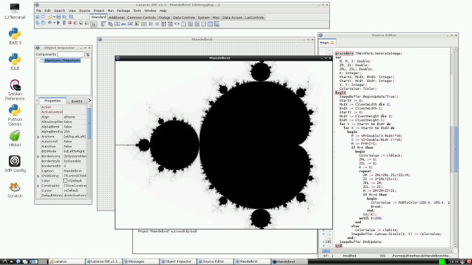 Lazarus Mandelbrot Test